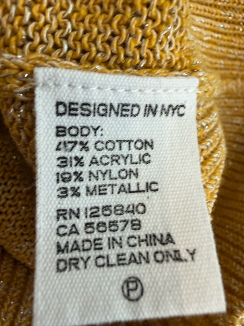INTERMIX Yellow Scoop Neck Balloon Sleeve Sweater - Picture 4 of 4
